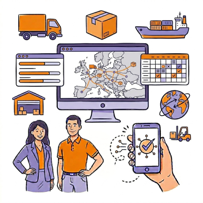 Online office: website and CRM for logistics
